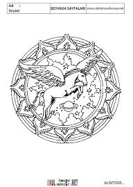 Mandala boyama sayfaları